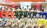 体育学院13级学生参与2014年中国体育”彩票杯”江西省大学生校园足球联赛新闻发布会